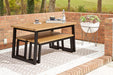 Town Wood Outdoor Dining Table Set (Set of 3) - MR ZEE FURNITURE