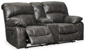 Dunwell Power Reclining Loveseat with Console - MR ZEE FURNITURE