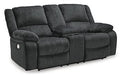 Draycoll Power Reclining Loveseat with Console - MR ZEE FURNITURE