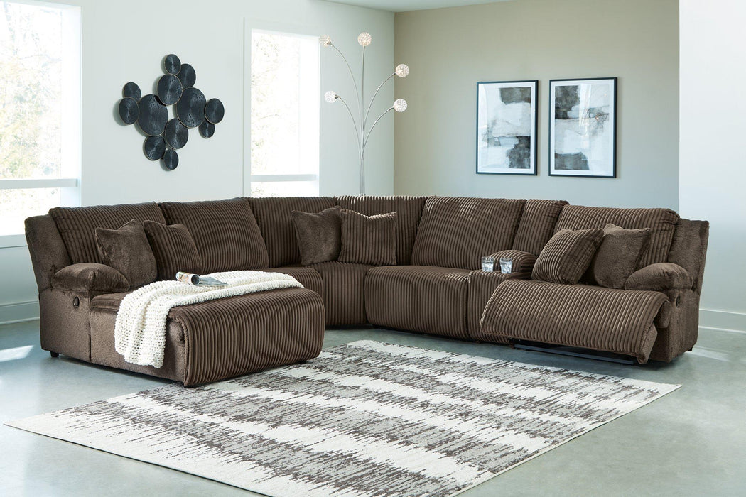 Top Tier Reclining Sectional with Chaise - MR ZEE FURNITURE