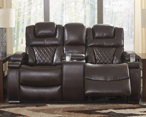 Warnerton Power Reclining Loveseat with Console - MR ZEE FURNITURE