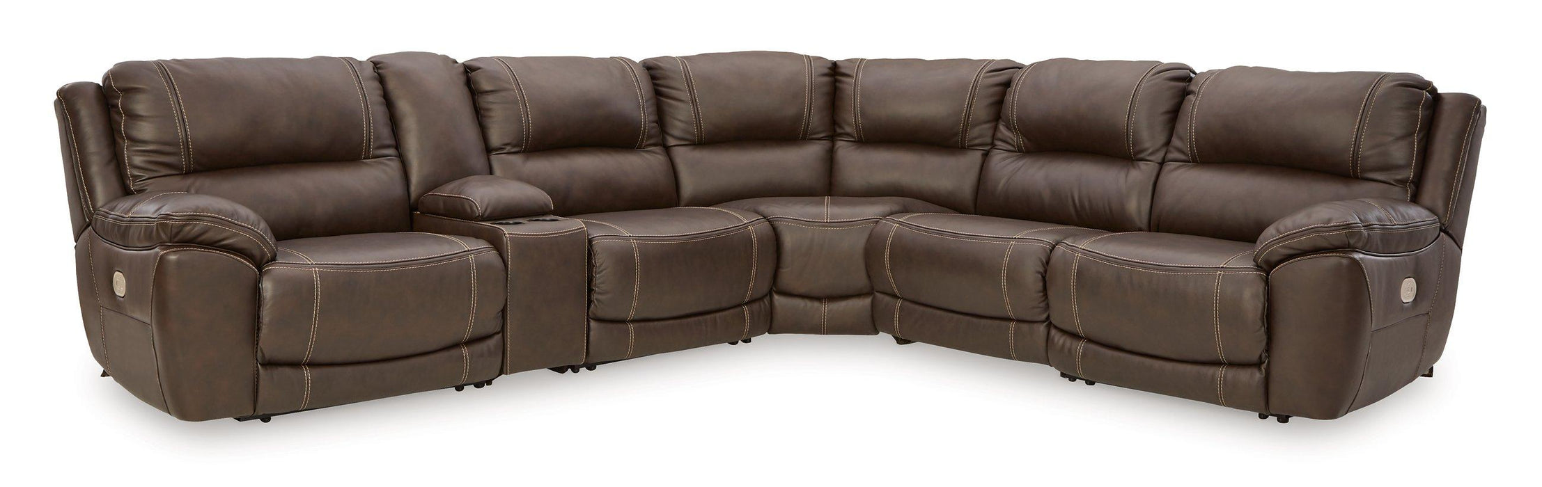 Dunleith 6-Piece Sectional w/ Recliner - MR ZEE FURNITURE