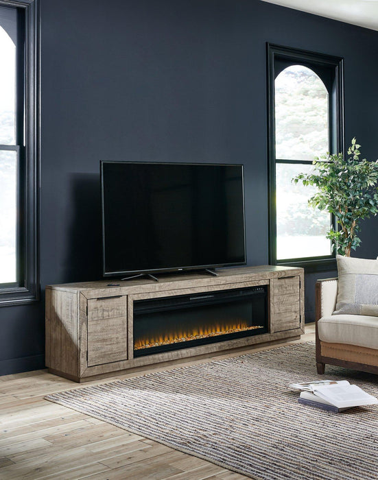 Krystanza TV Stand with Electric Fireplace - MR ZEE FURNITURE