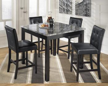 Maysville Counter Height Dining Table and Bar Stools (Set of 5) - MR ZEE FURNITURE