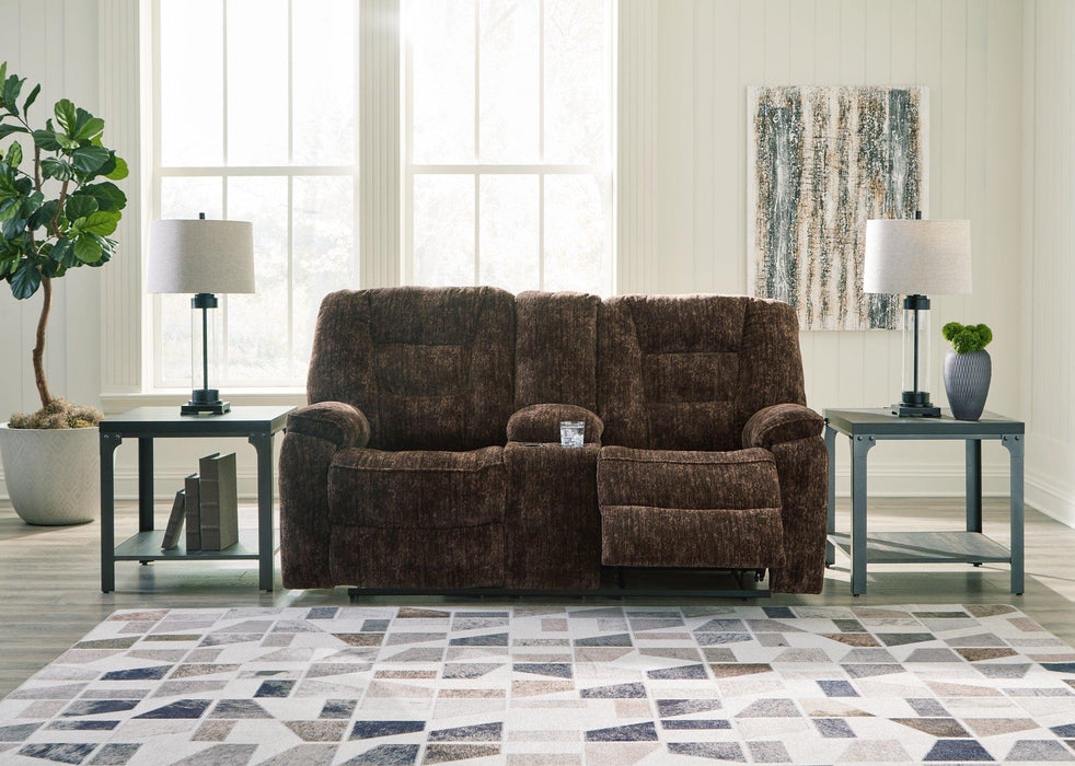 Soundwave Reclining Loveseat with Console - MR ZEE FURNITURE