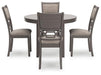 Wrenning Dining Table and 4 Chairs (Set of 5) - MR ZEE FURNITURE