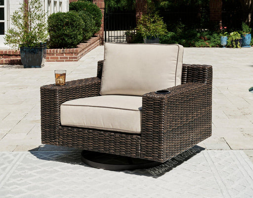 Coastline Bay Outdoor Swivel Lounge with Cushion - MR ZEE FURNITURE