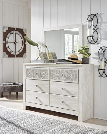 Paxberry Dresser and Mirror - MR ZEE FURNITURE