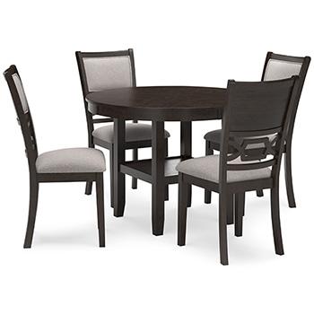 Langwest Dining Table and 4 Chairs (Set of 5) - MR ZEE FURNITURE