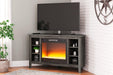 Arlenbry Corner TV Stand with Electric Fireplace - MR ZEE FURNITURE