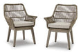 Beach Front Arm Chair with Cushion (Set of 2) - MR ZEE FURNITURE