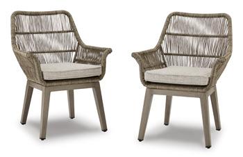 Beach Front Arm Chair with Cushion (Set of 2) - MR ZEE FURNITURE