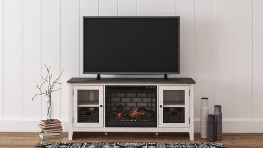 Dorrinson 60" TV Stand with Electric Fireplace - MR ZEE FURNITURE