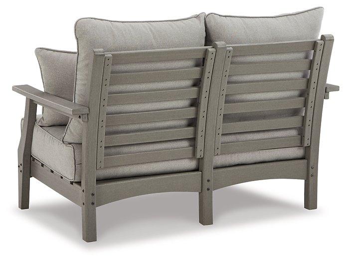 Visola Outdoor Loveseat with Cushion - MR ZEE FURNITURE