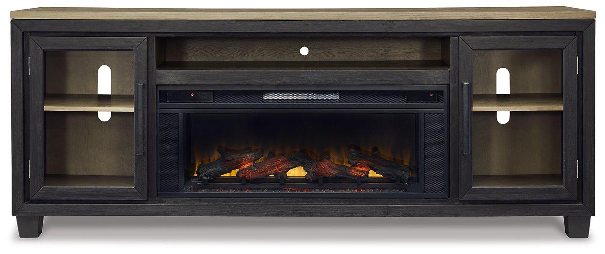 Foyland 83" TV Stand with Electric Fireplace - MR ZEE FURNITURE