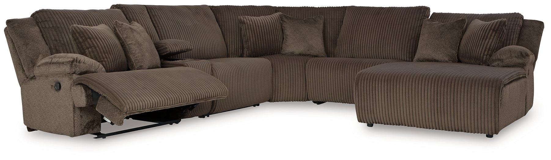 Top Tier Reclining Sectional with Chaise - MR ZEE FURNITURE