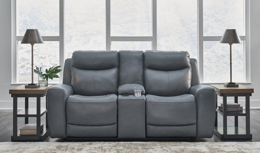 Mindanao Power Reclining Loveseat with Console - MR ZEE FURNITURE