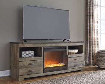 Trinell 63" TV Stand with Electric Fireplace - MR ZEE FURNITURE