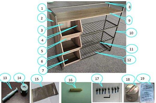 Maccenet Shoe Rack - MR ZEE FURNITURE