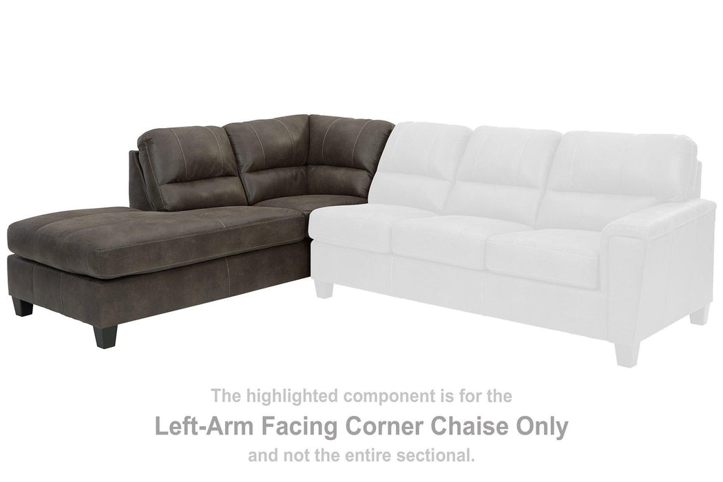 Navi 2-Piece Sleeper Sectional with Chaise - MR ZEE FURNITURE