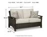 Paradise Trail Loveseat with Cushion - MR ZEE FURNITURE