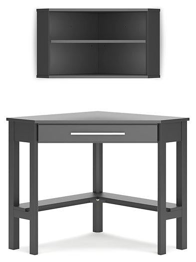 Otaska Home Office Corner Desk with Bookcase - MR ZEE FURNITURE