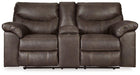 Boxberg Reclining Loveseat with Console - MR ZEE FURNITURE