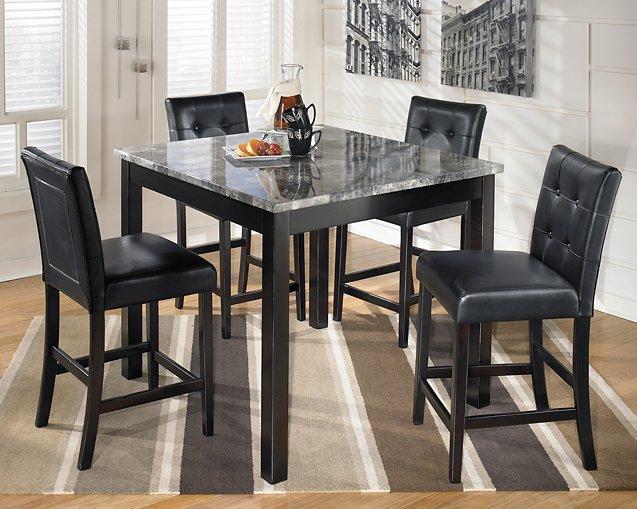 Maysville Counter Height Dining Table and Bar Stools (Set of 5) - MR ZEE FURNITURE