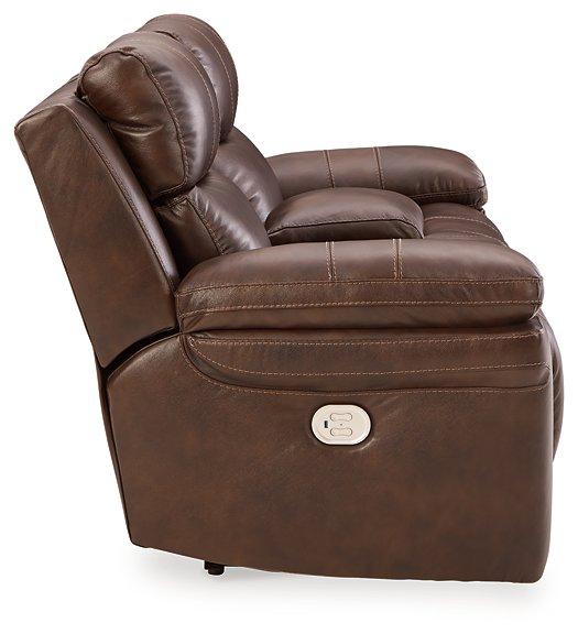 Edmar Power Reclining Loveseat with Console - MR ZEE FURNITURE