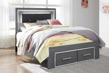 Lodanna Bed with 2 Storage Drawers - MR ZEE FURNITURE