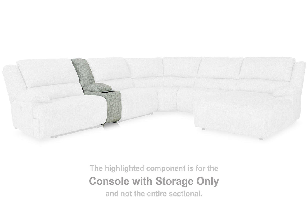 McClelland Reclining Sectional Loveseat with Console - MR ZEE FURNITURE