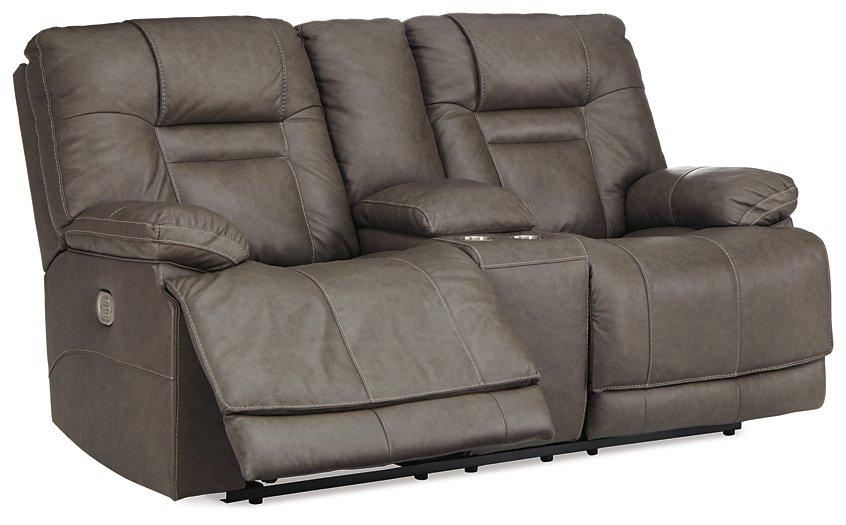 Wurstrow Power Reclining Loveseat with Console - MR ZEE FURNITURE