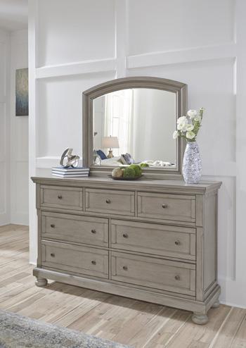 Lettner Dresser and Mirror - MR ZEE FURNITURE