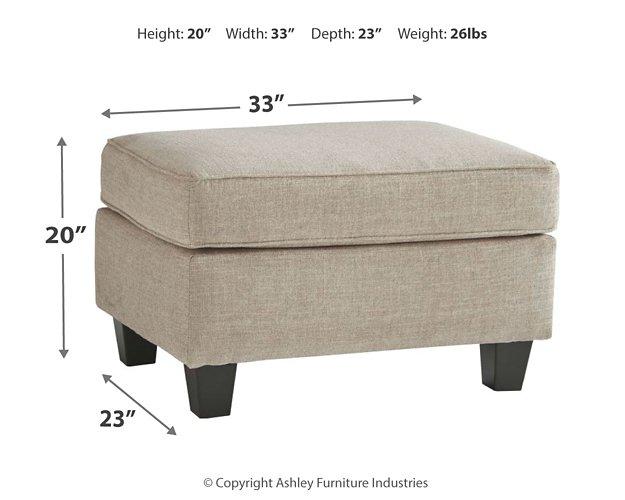 Abney Ottoman - MR ZEE FURNITURE