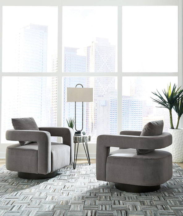 Alcoma Swivel Accent Chair - MR ZEE FURNITURE