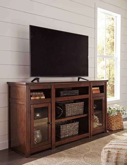 Harpan 72" TV Stand with Electric Fireplace - MR ZEE FURNITURE