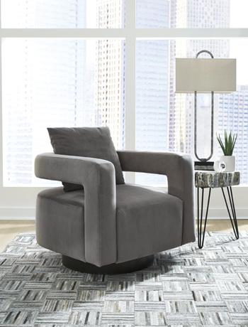 Alcoma Swivel Accent Chair - MR ZEE FURNITURE