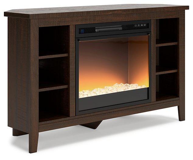 Camiburg Corner TV Stand with Electric Fireplace - MR ZEE FURNITURE