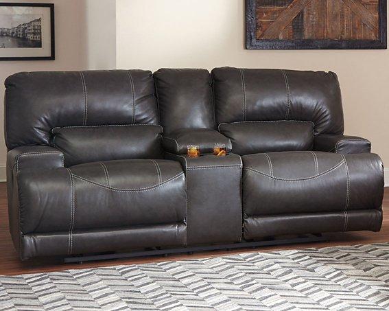 McCaskill Power Reclining Loveseat with Console - MR ZEE FURNITURE