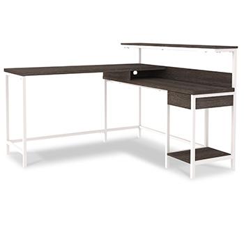 Dorrinson Home Office L-Desk with Storage - MR ZEE FURNITURE