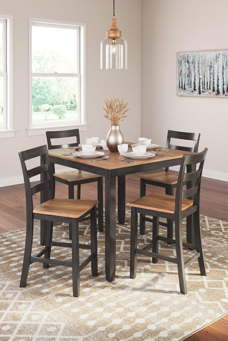 Gesthaven Counter Height Dining Table and 4 Barstools (Set of 5) - MR ZEE FURNITURE