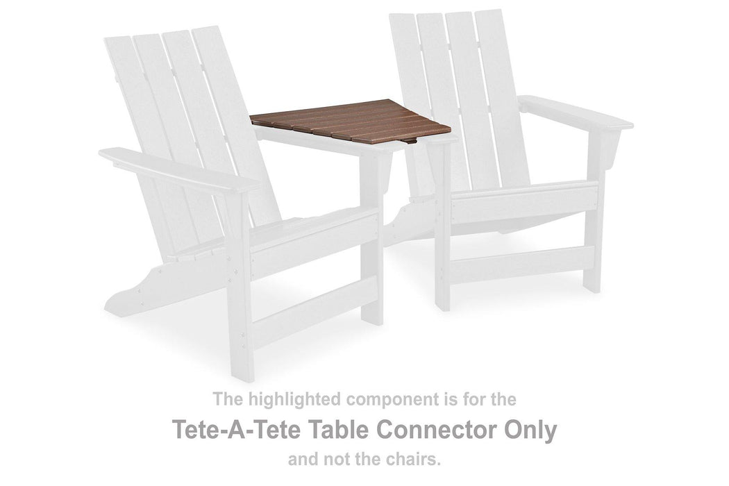 Emmeline 2 Adirondack Chairs with Tete-A-Tete Table Connector - MR ZEE FURNITURE