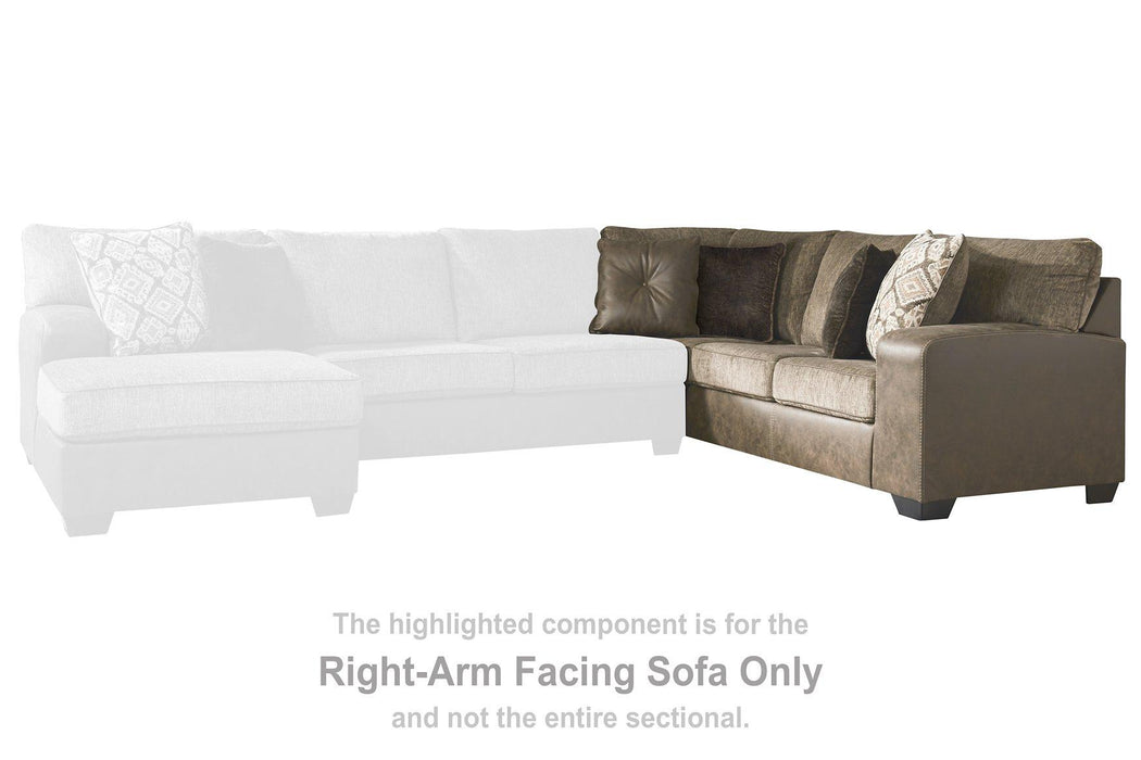 Abalone 3-Piece Sectional with Chaise - MR ZEE FURNITURE