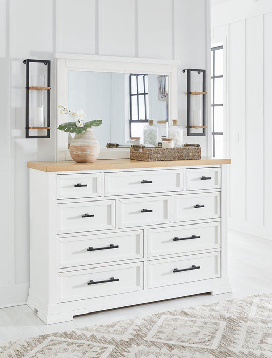 Ashbryn Dresser and Mirror - MR ZEE FURNITURE