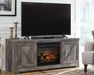 Wynnlow 63" TV Stand with Electric Fireplace - MR ZEE FURNITURE