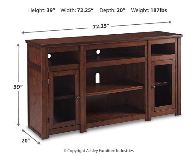 Harpan 72" TV Stand with Electric Fireplace - MR ZEE FURNITURE