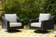 Beachcroft Outdoor Swivel Lounge with Cushion - MR ZEE FURNITURE