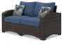 Windglow Outdoor Loveseat with Cushion - MR ZEE FURNITURE