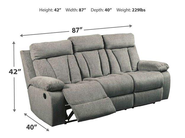 Mitchiner Reclining Sofa with Drop Down Table - MR ZEE FURNITURE