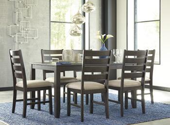 Rokane Dining Table and Chairs (Set of 7) - MR ZEE FURNITURE